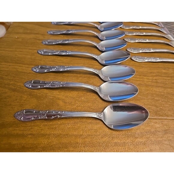 Vintage Oneidacraft Thor Custom Stainless Spoons & Forks Flatware 17 pieces - Picture 4 of 13